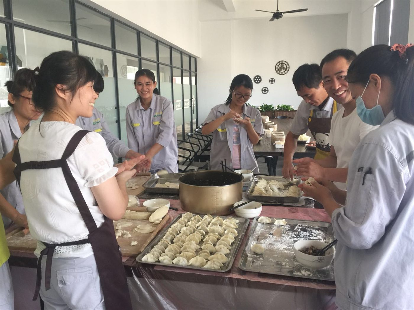 Dumpling-making activity